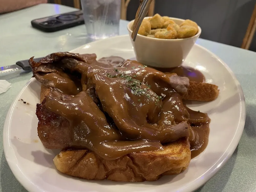 Open Face Roast Beef Sandwich